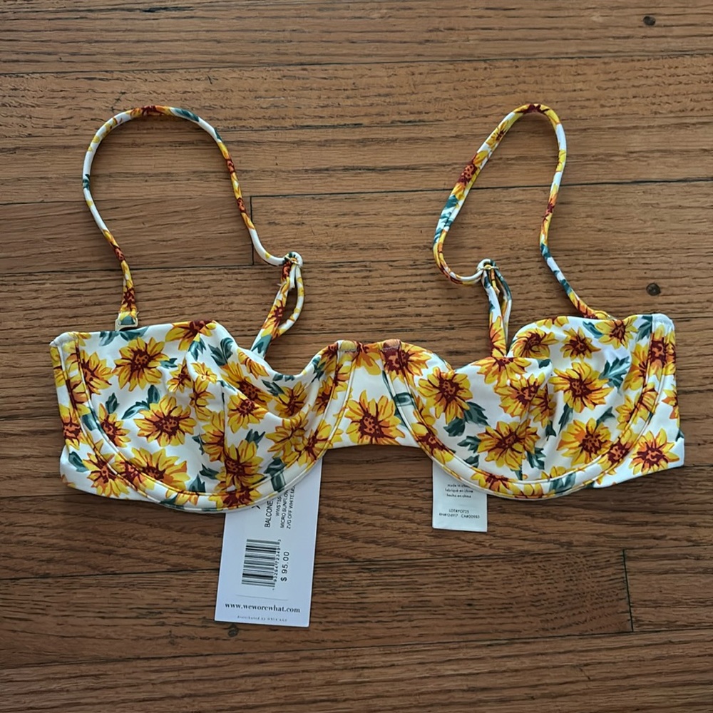 Weworewgat sunflower bikini top